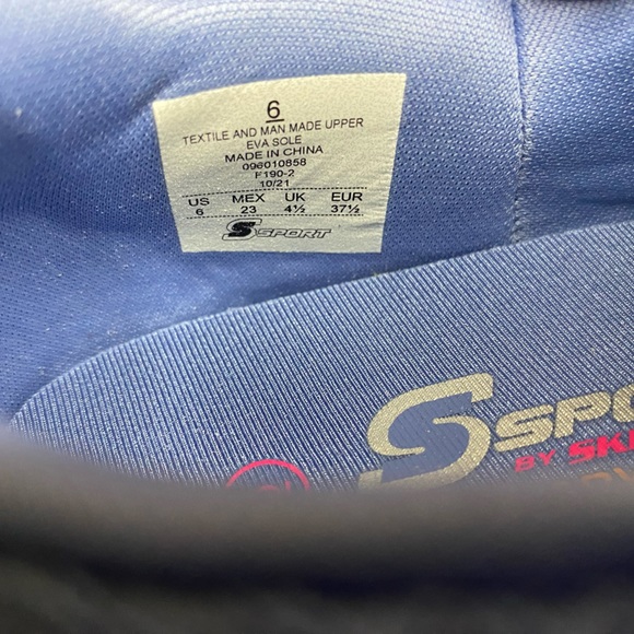 NWOB Skechers S Sport Women’s Sneakers Shoes Charlize Slip On Memory Foam Blue - Picture 3 of 5